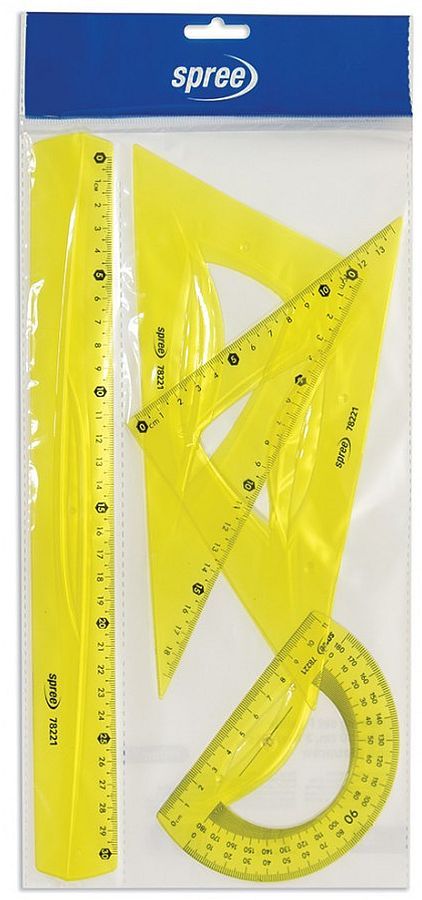 Комплект чертожни пособия Spree - Flexible, 4 части, асортимент