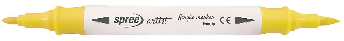 Комплект двувърхи акрилни маркери Spree Artist - 12 цвята