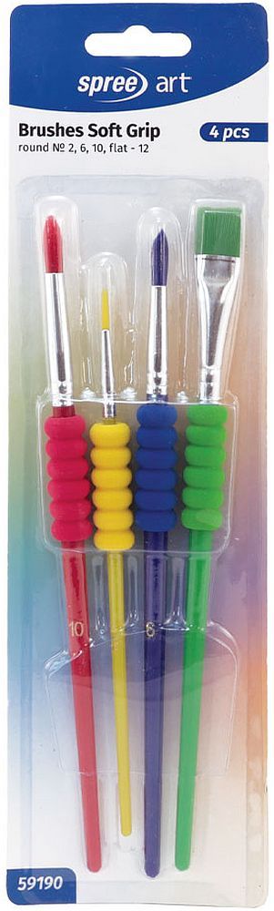Комплект за рисуване Spree Art - Soft Grip, 4 броя