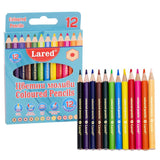 Цветни моливи Lared, 12 цвята, къси