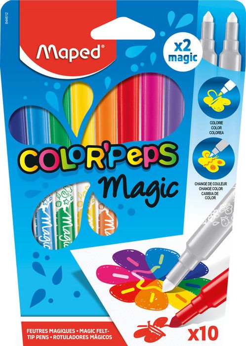 Флумастери Maped Color Peps Мagic, 8+2 цвята