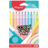 Флумастeри Maped Pastel, 10 цвята