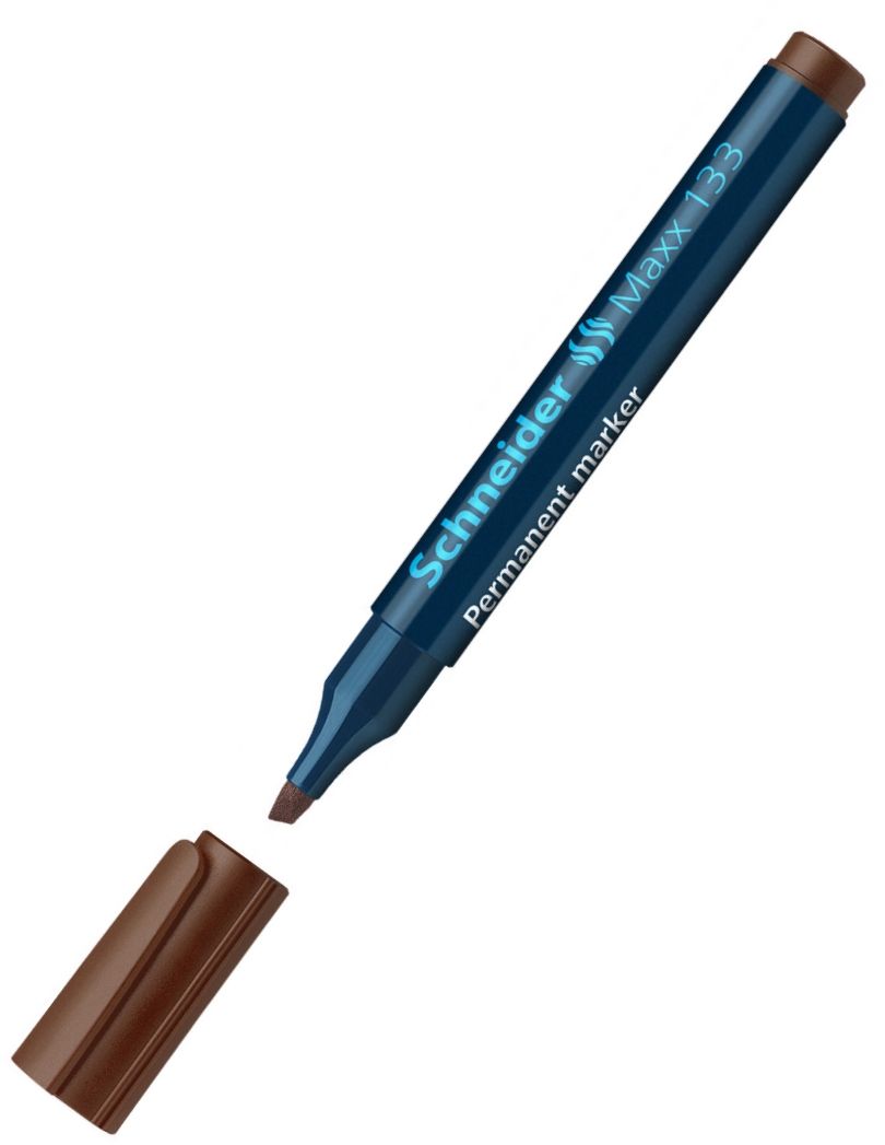 Перманентен маркер Schneider Maxx 133 - 4 mm, кафяв