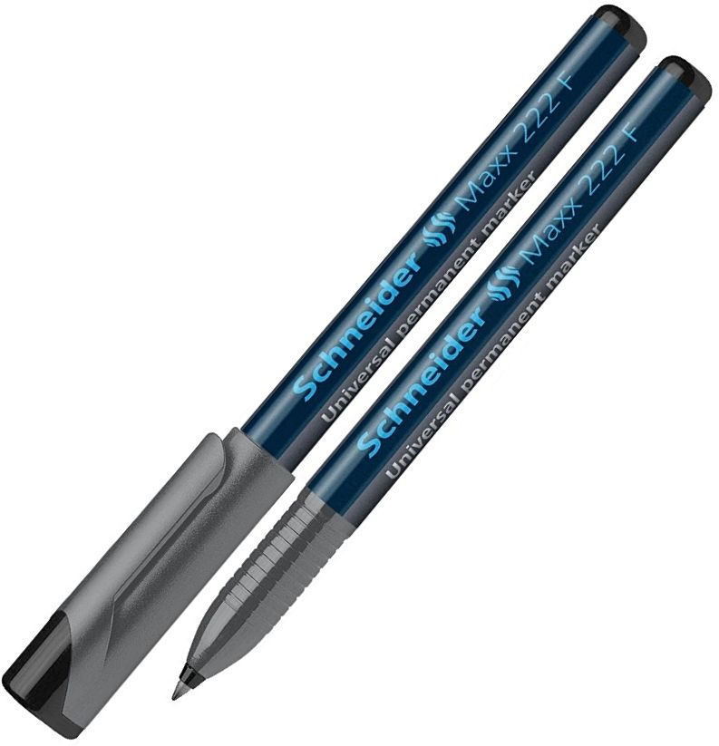 Перманентен маркер Schneider Maxx 222 F - 0.7 mm, черен
