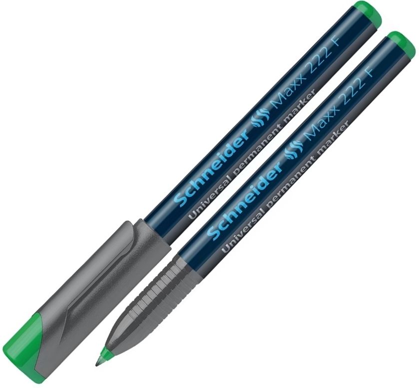 Перманентен маркер Schneider Maxx 222 F - 0.7 mm, зелен