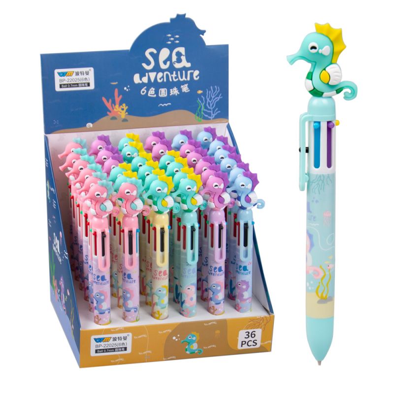 Химикал с морско конче, 6 цвята, асортимент