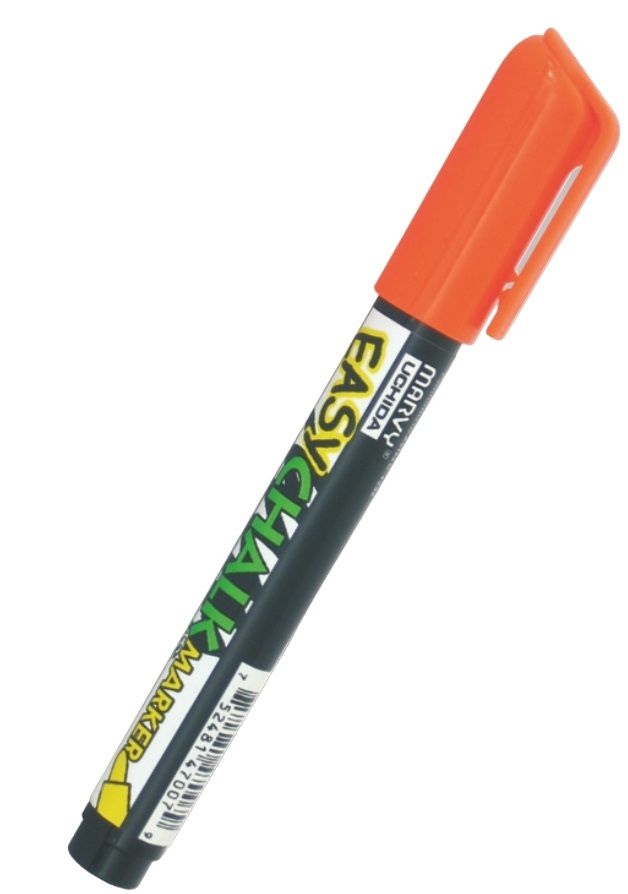 Тебеширен маркер Marvy Uchida Easy Chalk - Оранжев