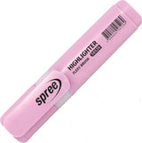 Текстмаркер Spree Flexy Brush - Пастелен, розов